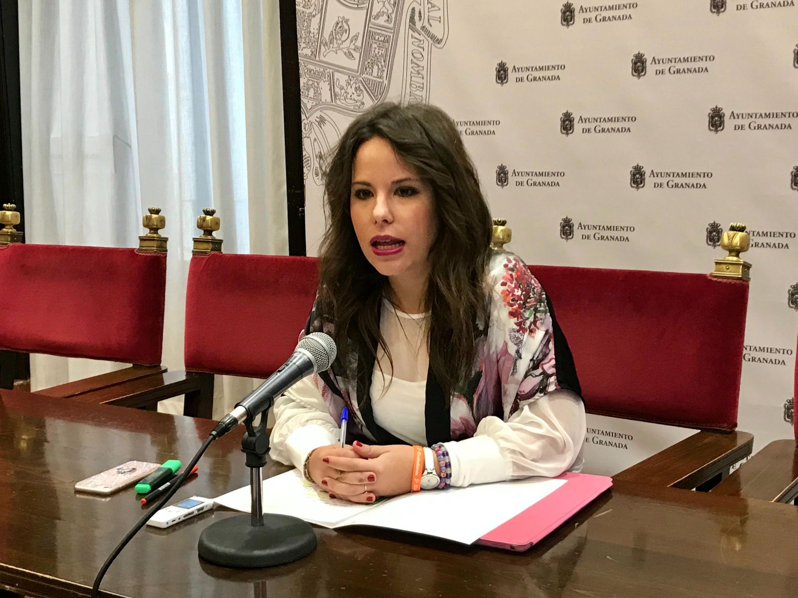 Lorena Rodríguez (Cs), durante su intervención