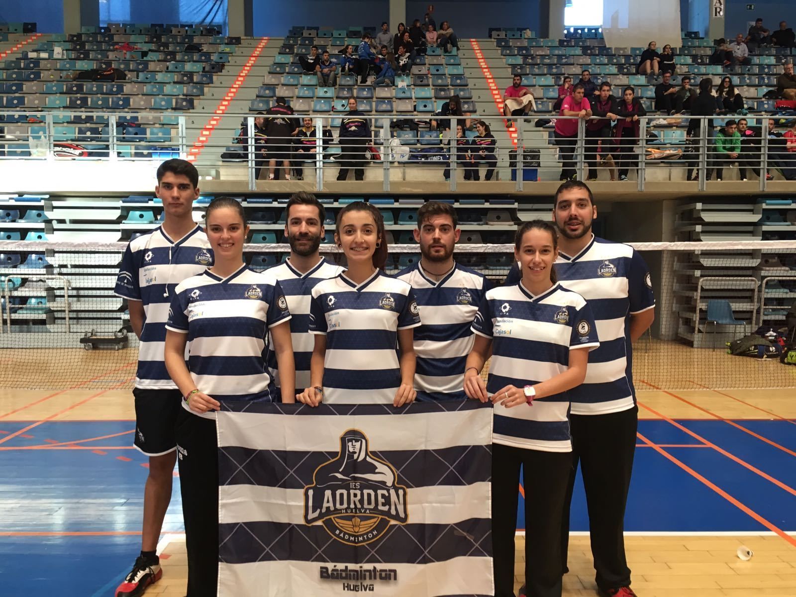 El Recre IES La Orden B posa el sábado en el Palacio de Deportes.