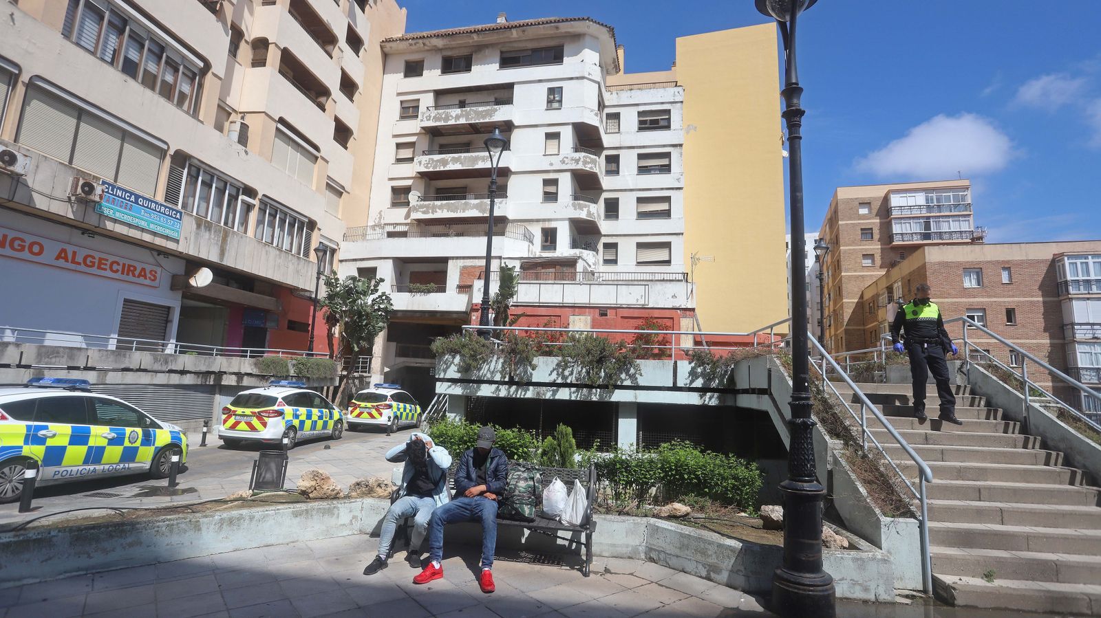 Desalojo del edificio La Escalinata