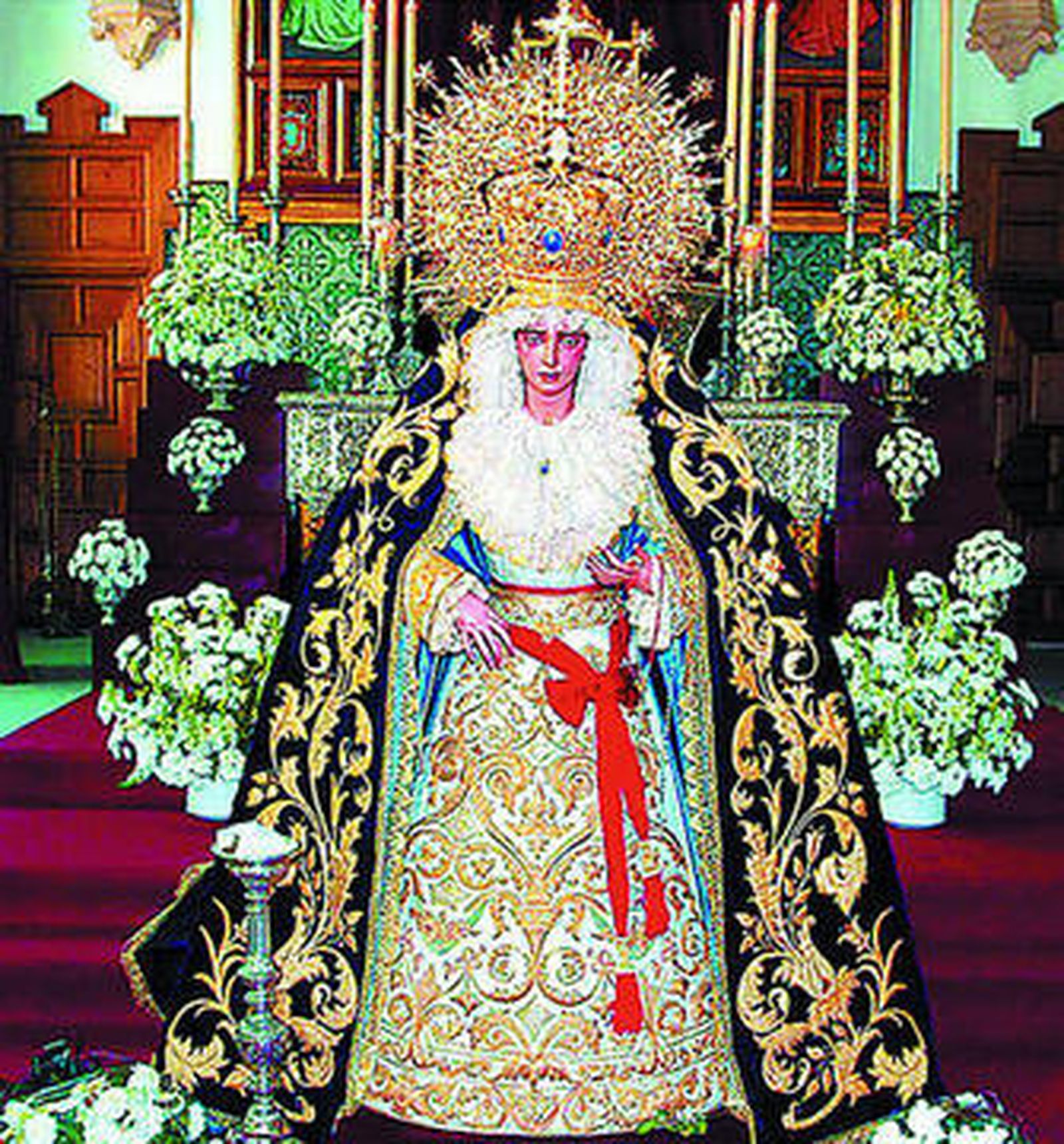 Imagen de la Virgen de La Estrella, en el templo.
