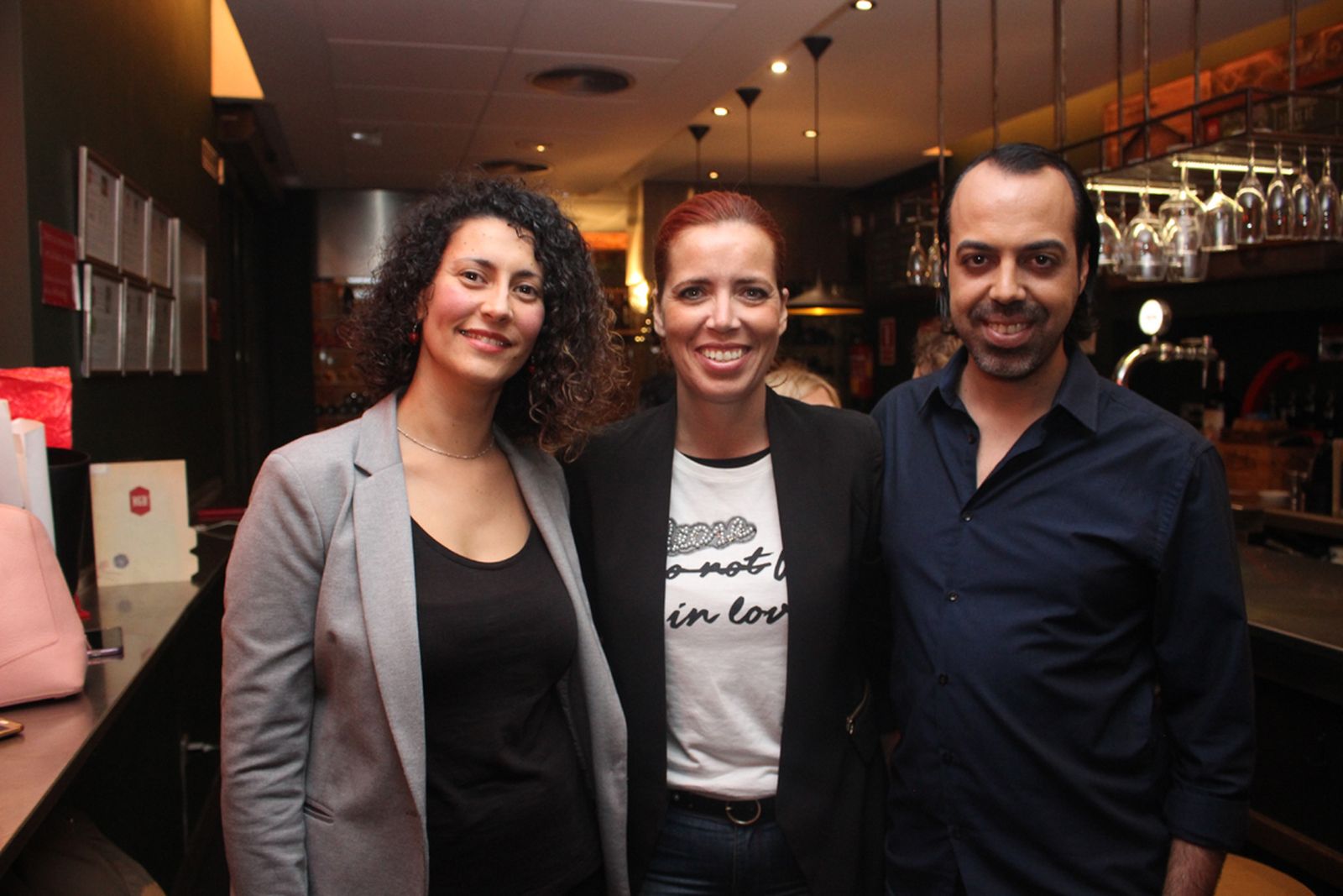Laura Escobar, Arantxa López y Adrián López.