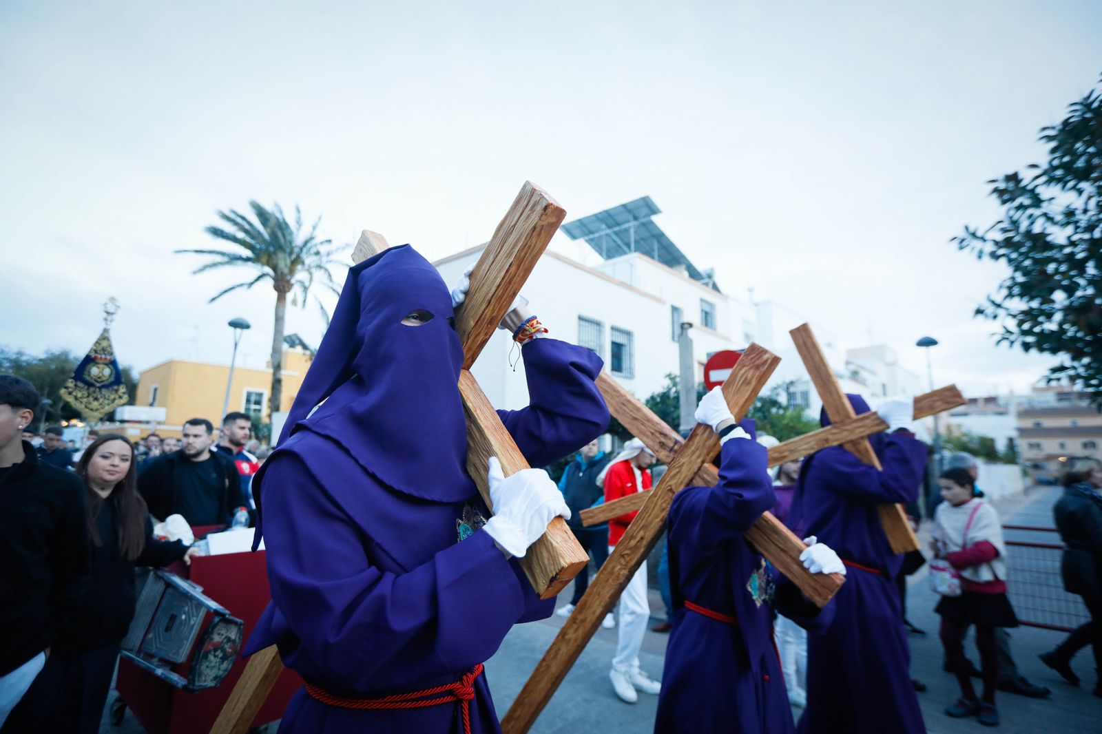 La procesión del Encuentro, en imágenes
