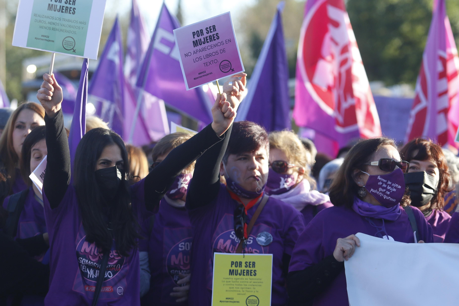 La manifestación del 8M en Córdoba, en fotografías