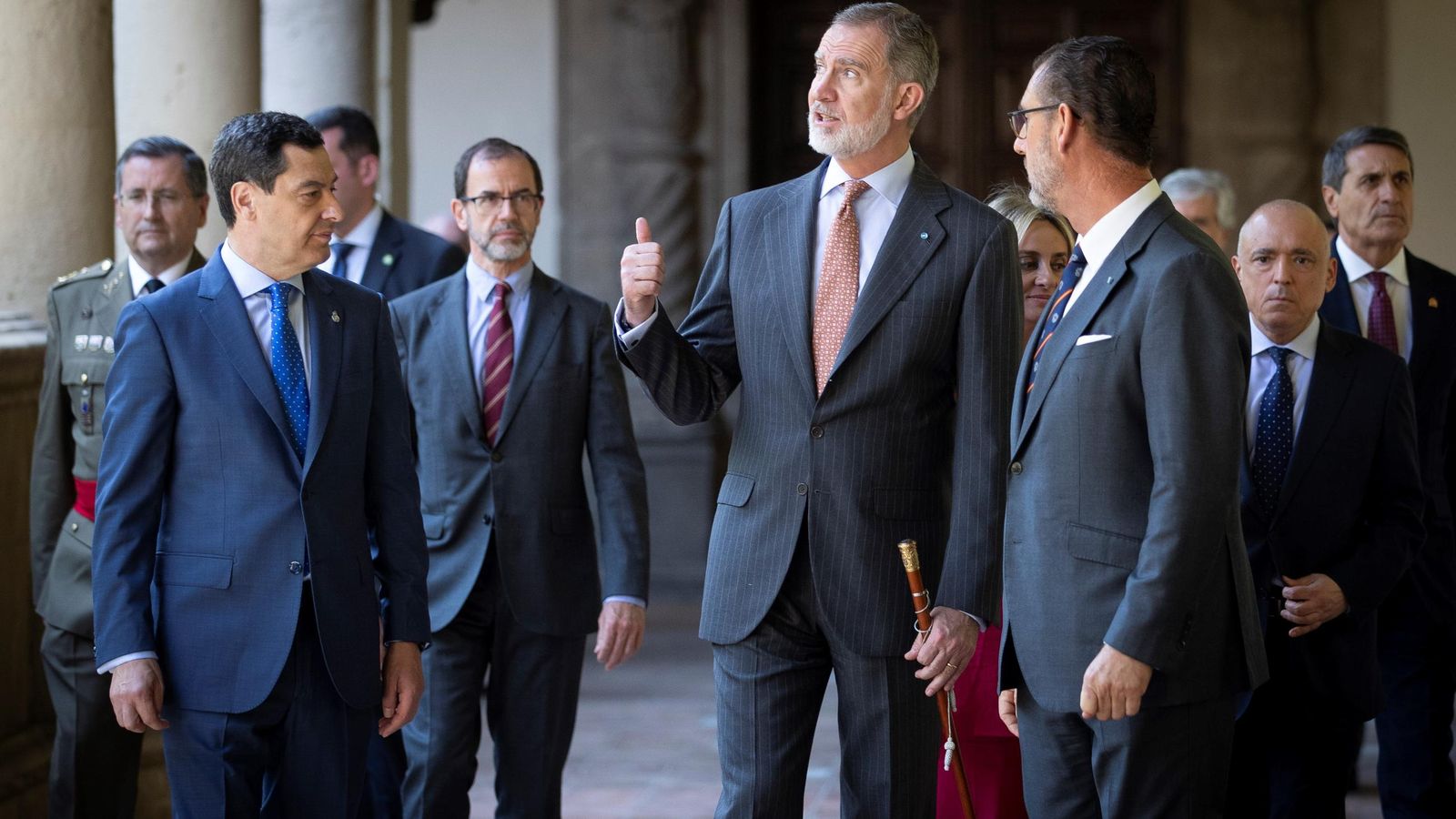 Las fotos de Felipe VI en el Real Monasterio de San Jerónimo de Granada en la reunión de las Reales Maestranzas de España