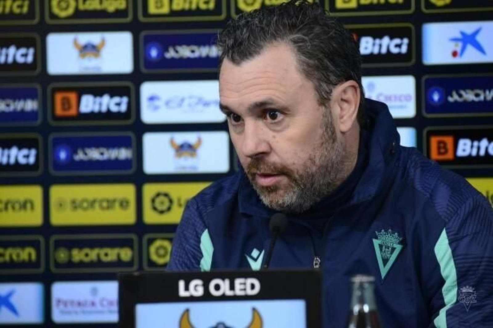 Sergio González en la rueda de prensa.