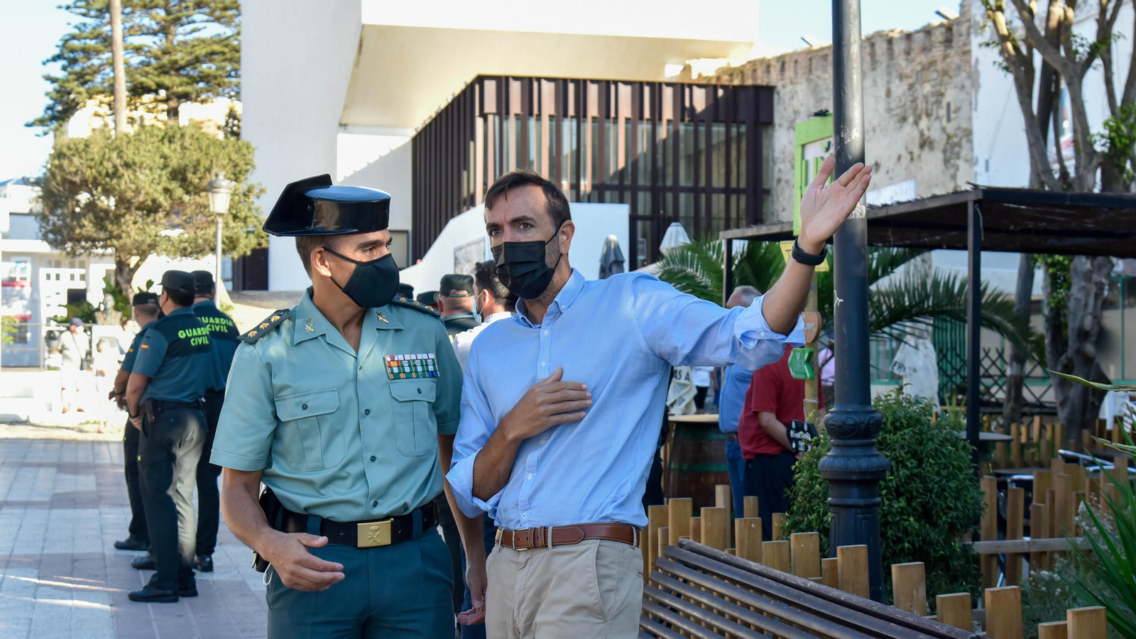 Laa fotos de los ensayos para desfile del Día del Pilar en Tarifa
