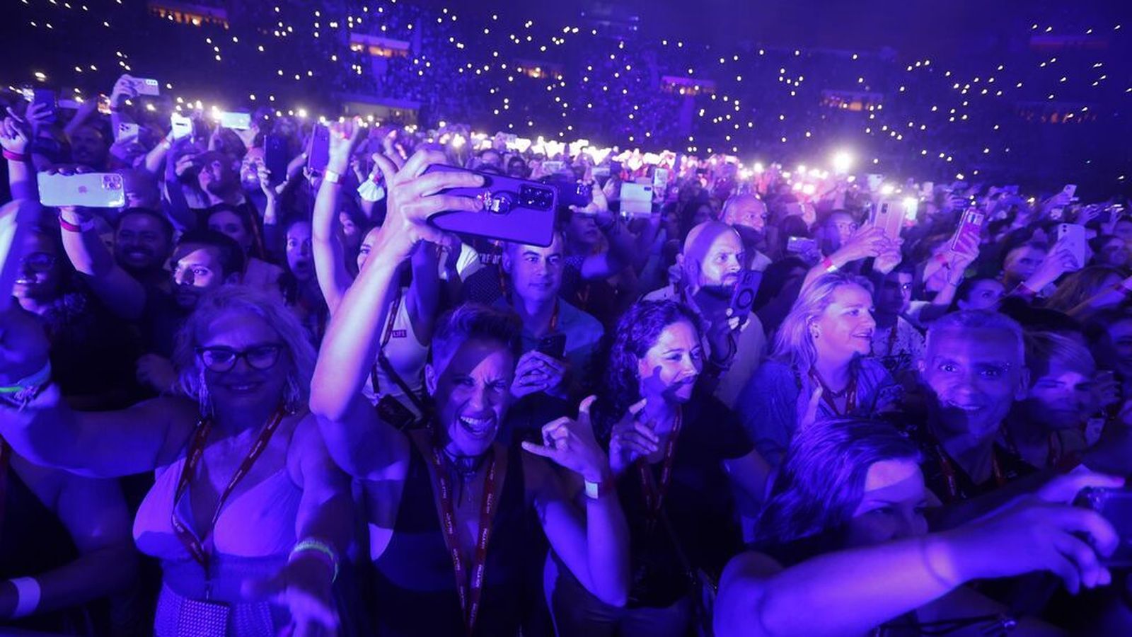 Público asistente al concierto de Marc Anthony