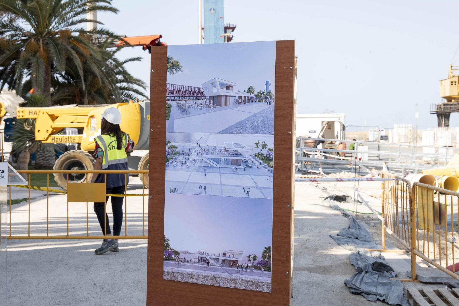 Diseño de los futuros establecimientos de restauración que se ubicarán en el Muelle de Levante
