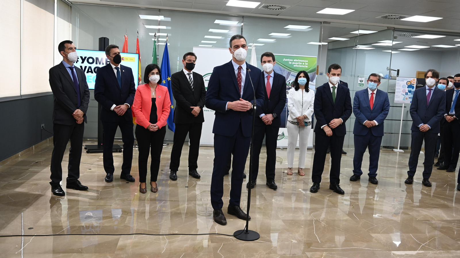 Pedro Sánchez realiza una declaración institucional en Rovi