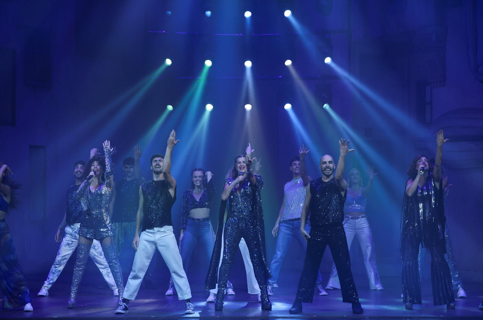 El musical 'Mamma mía!' en el Teatro Cervantes de Málaga.