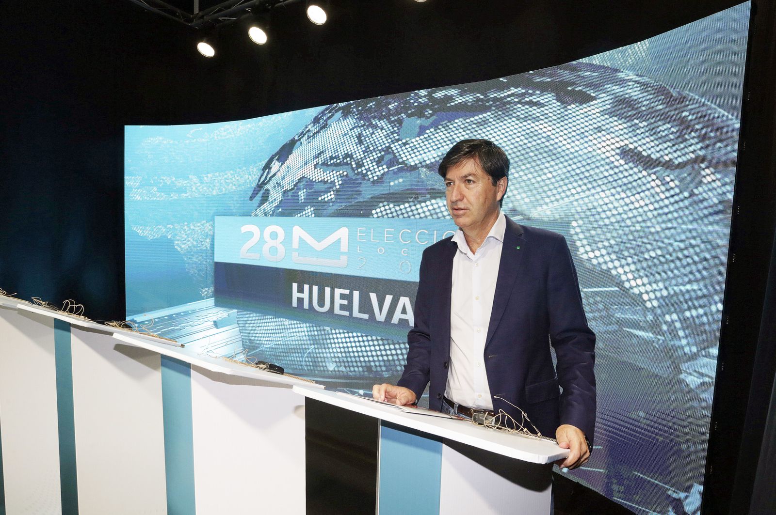 Elecciones Municipales Huelva 2023: Imágenes de la llegada de los candidatos al debate