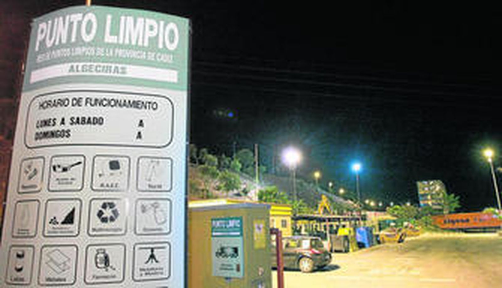 El Punto Limpio de Los Guijos donde Vigilancia Aduanera detuvo a tres altos cargos de Algesa en abril.