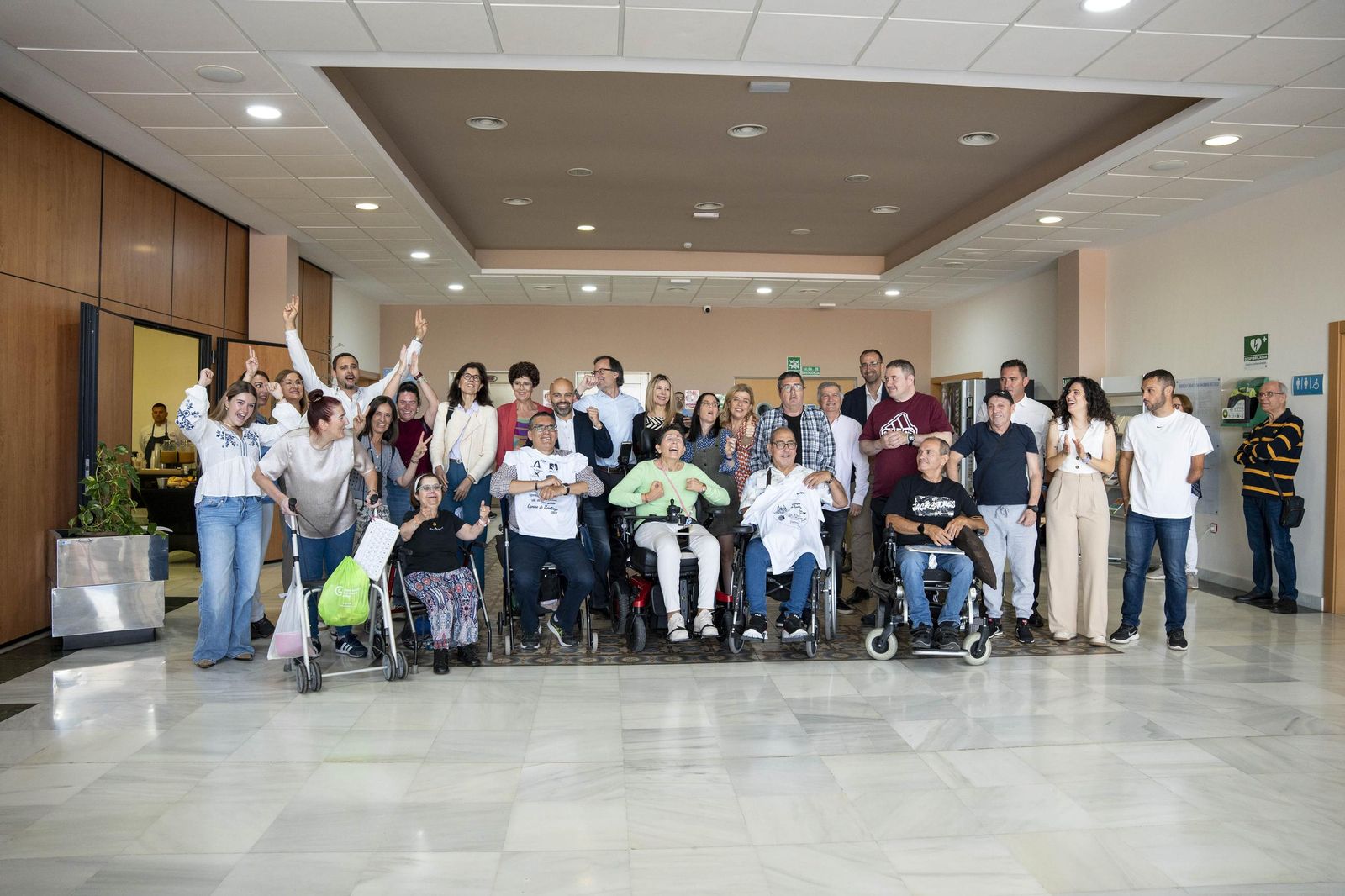 Las imágenes del acto de iniciación del Camino de Santiago de FAAM en Almería