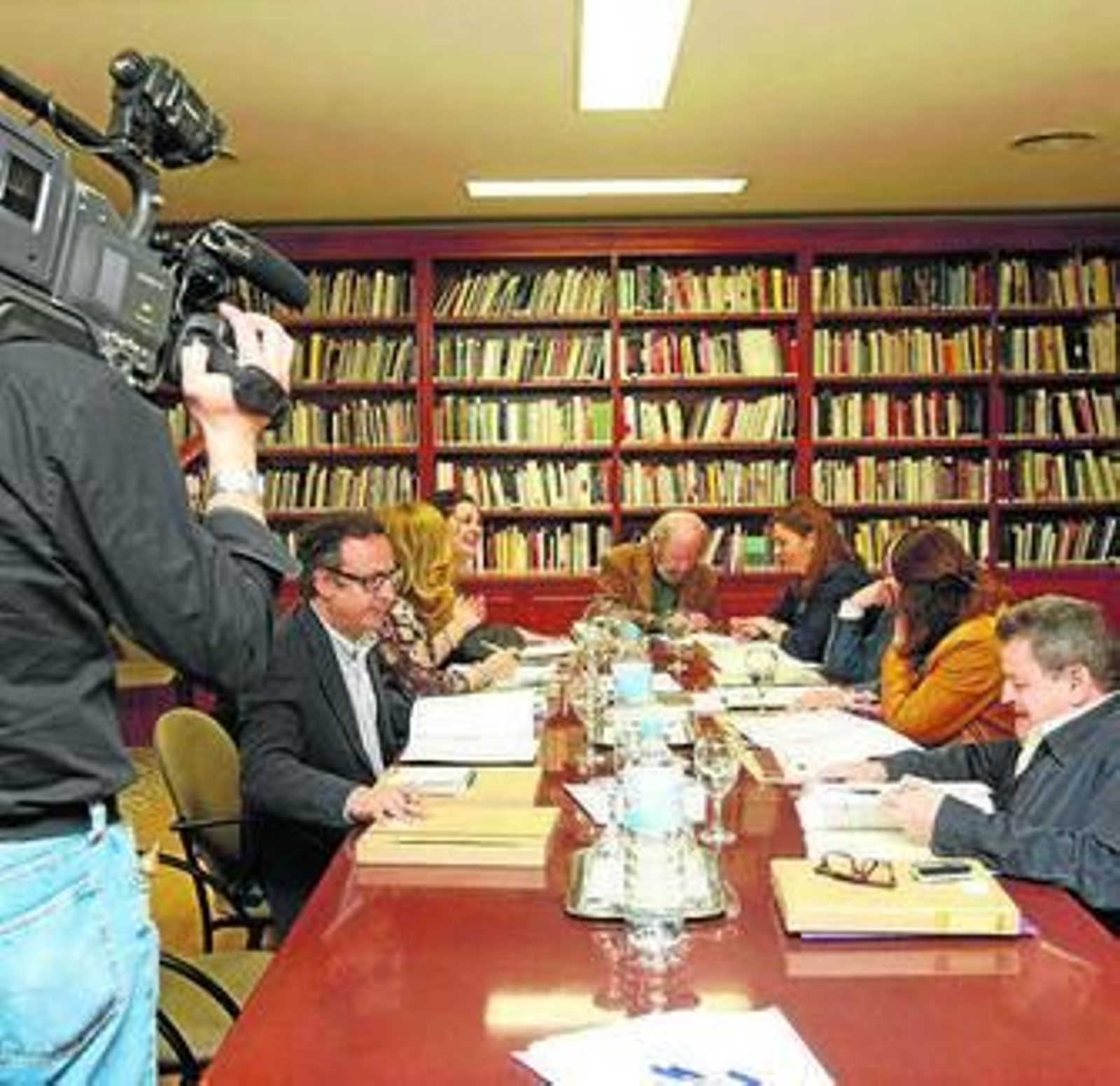 Reunión del patronato de la Fundación Bonald ayer.