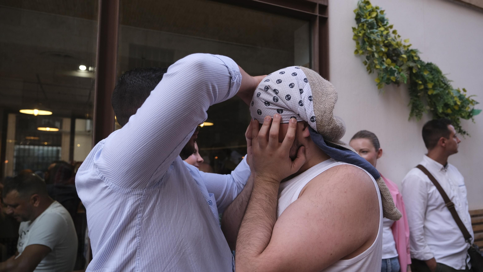 Imágenes de la salida extraordinaria de Jesús Cautivo de Medinaceli, por su 75 aniversario, Almería