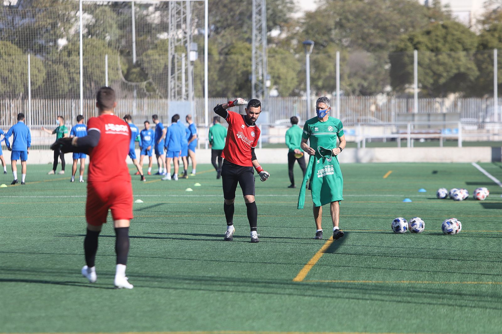 Entrenamiento del Xerez DFC en La Granja
