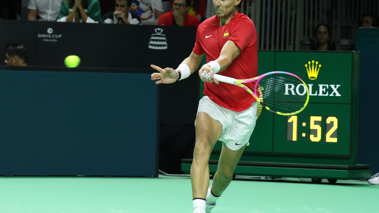 Las fotos del Rafa Nadal-Van de Zandschulp de la Copa Davis en Málaga