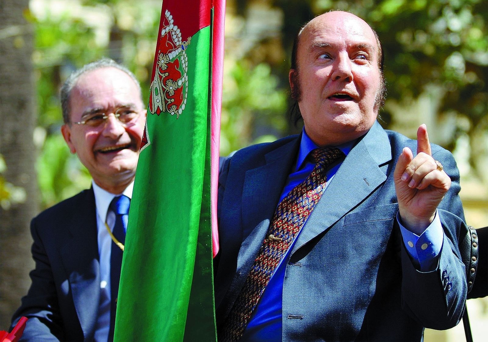 Chiquito de la Calzada en un homenaje malagueño en el año 2004.