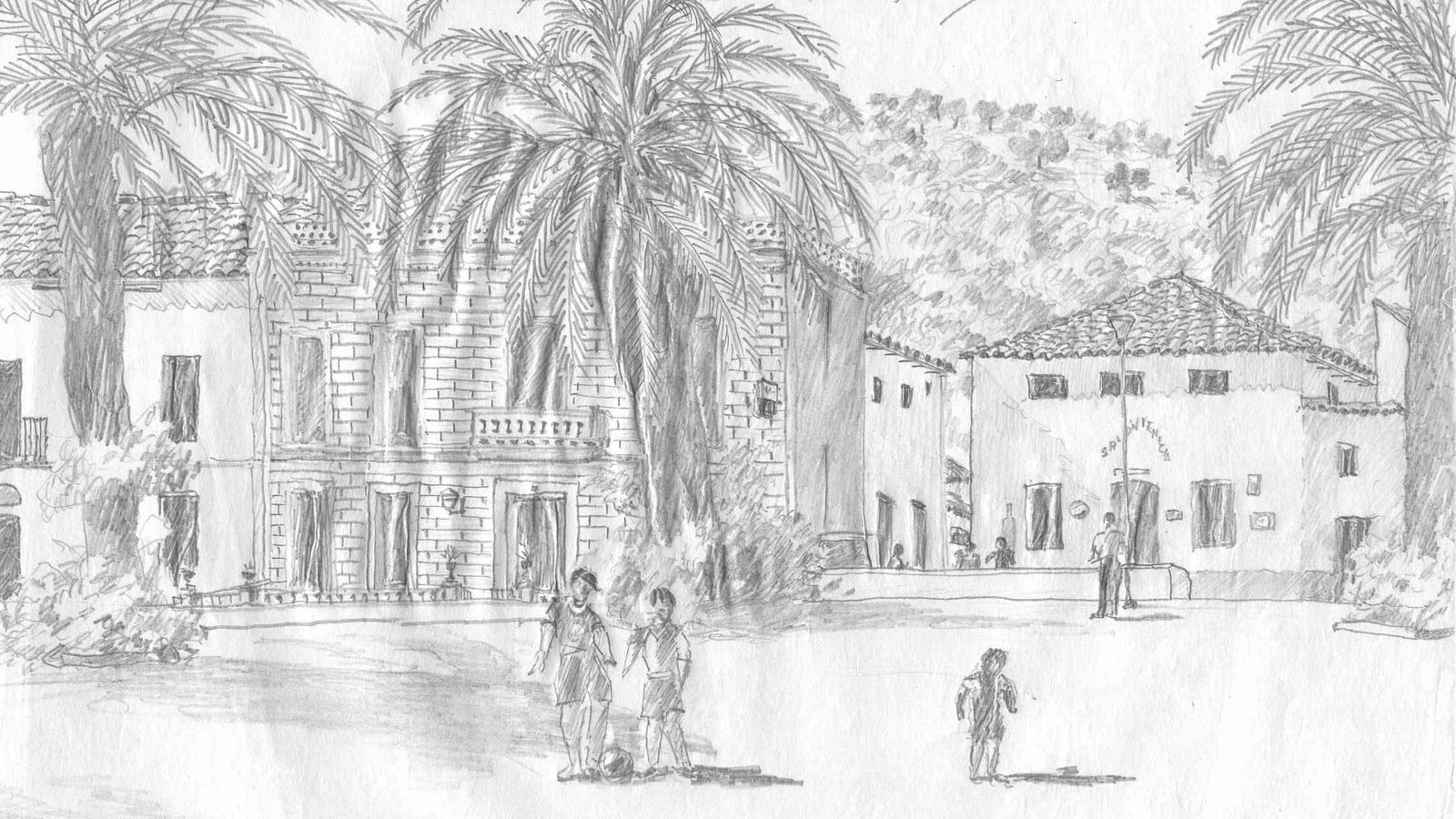 Paseo y Hotel Venecia por Manuel Vázquez Real.