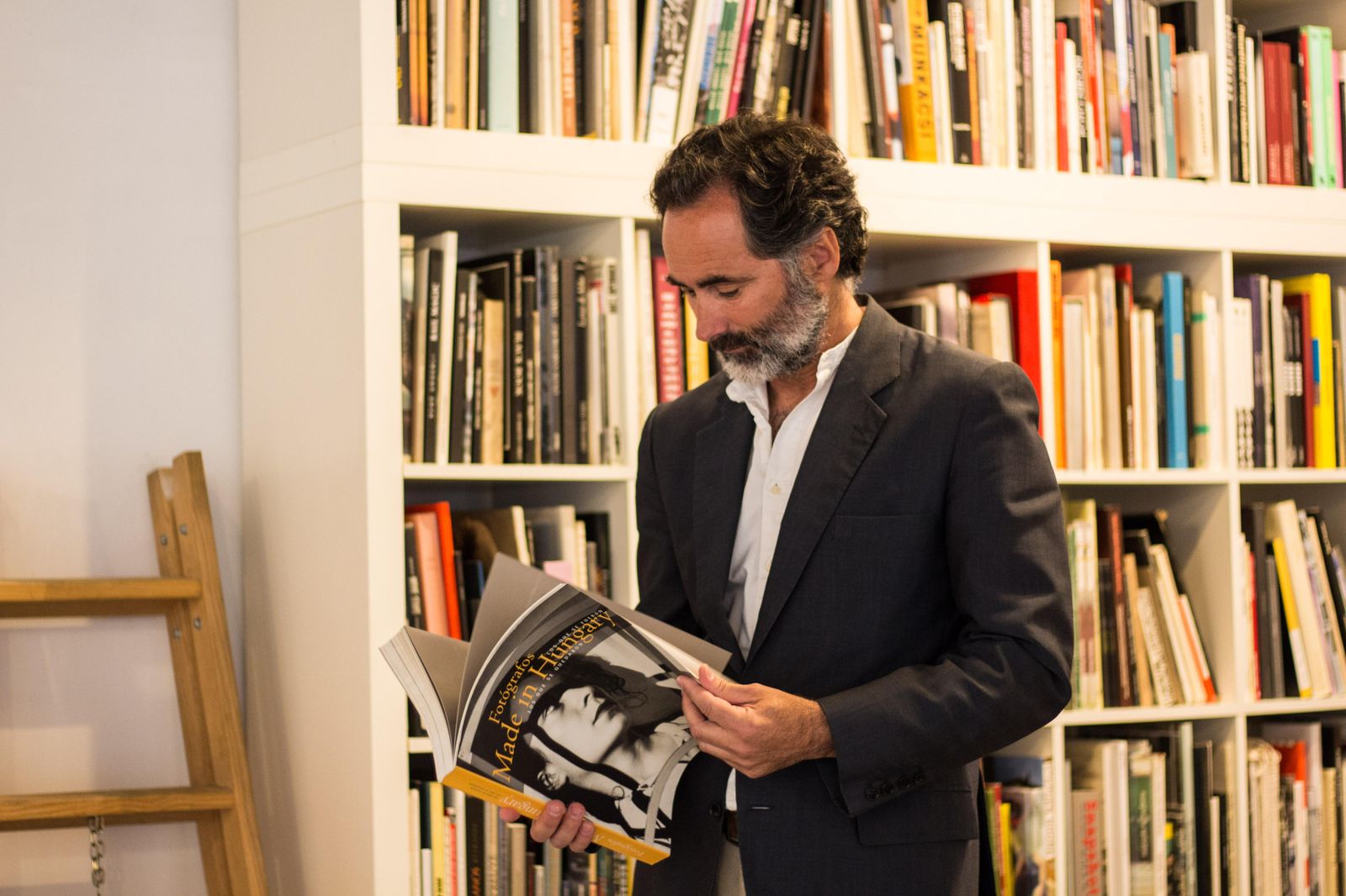 Juan Carlos Sánchez de Lamadrid, en Cobertura Photo, durante un momento de la entrevista.