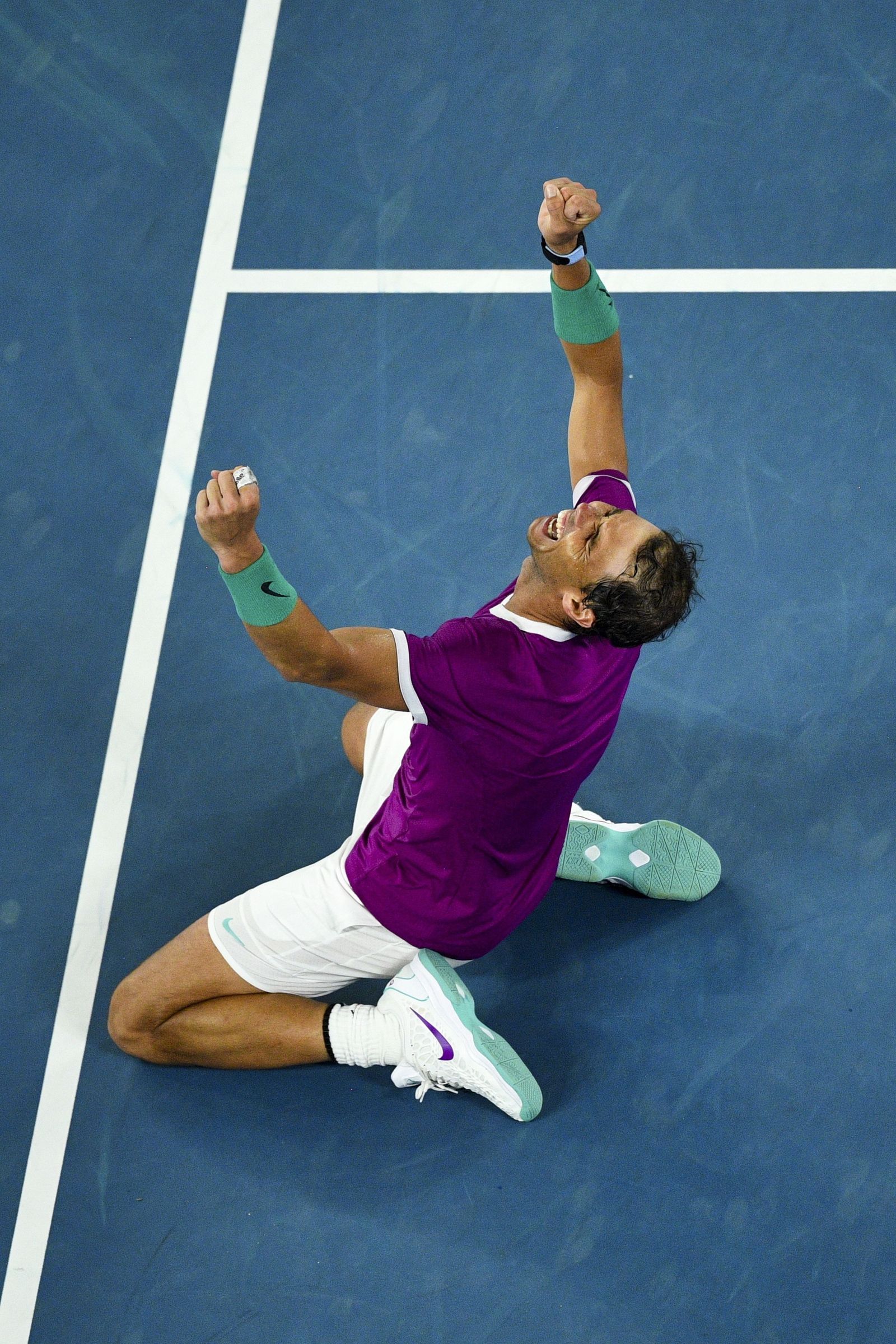 Las imágenes del histórico triunfo de Nadal sobre Medvedev (y 8)