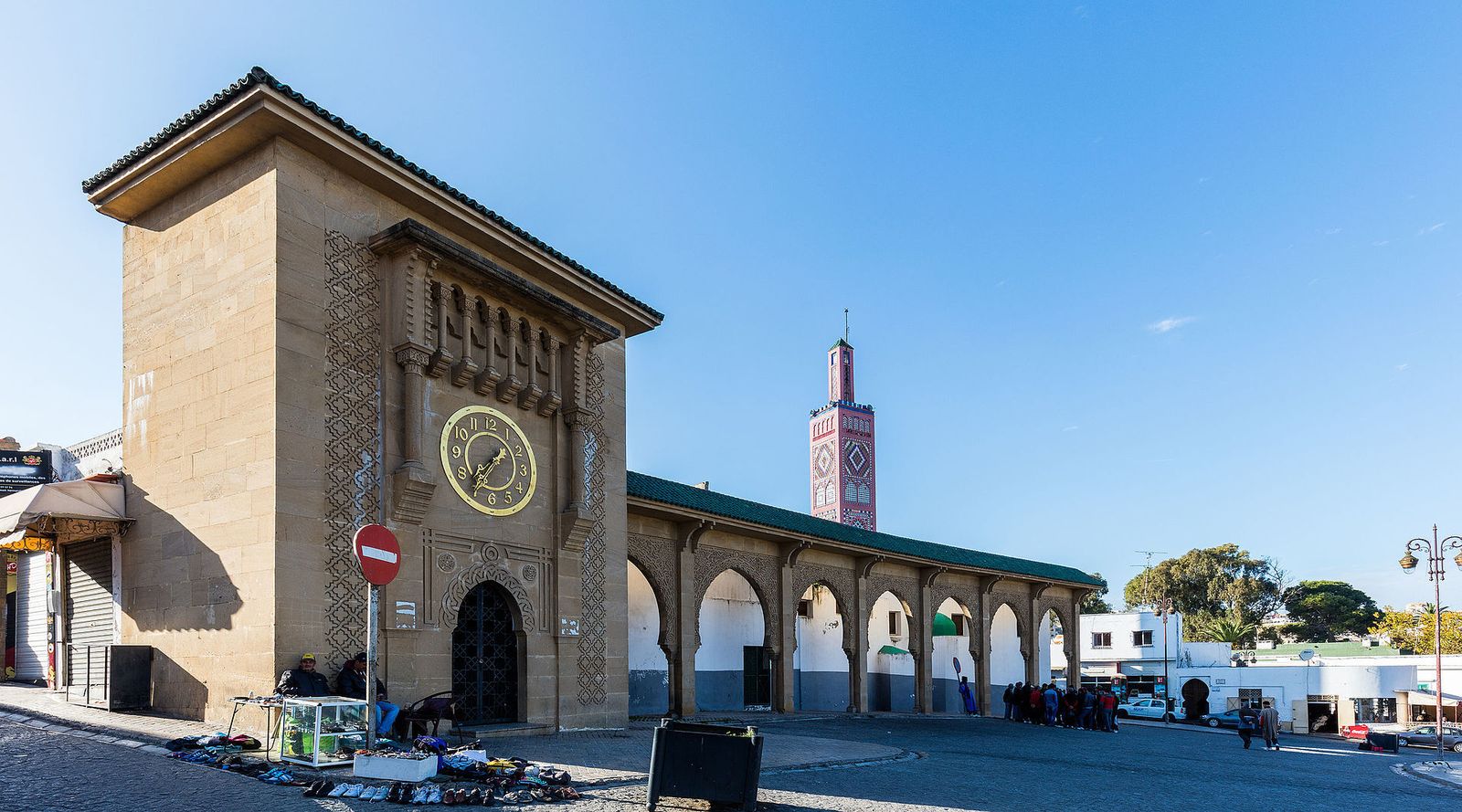 Plaza 9 de abril de 1947 de Tánger, Marruecos.