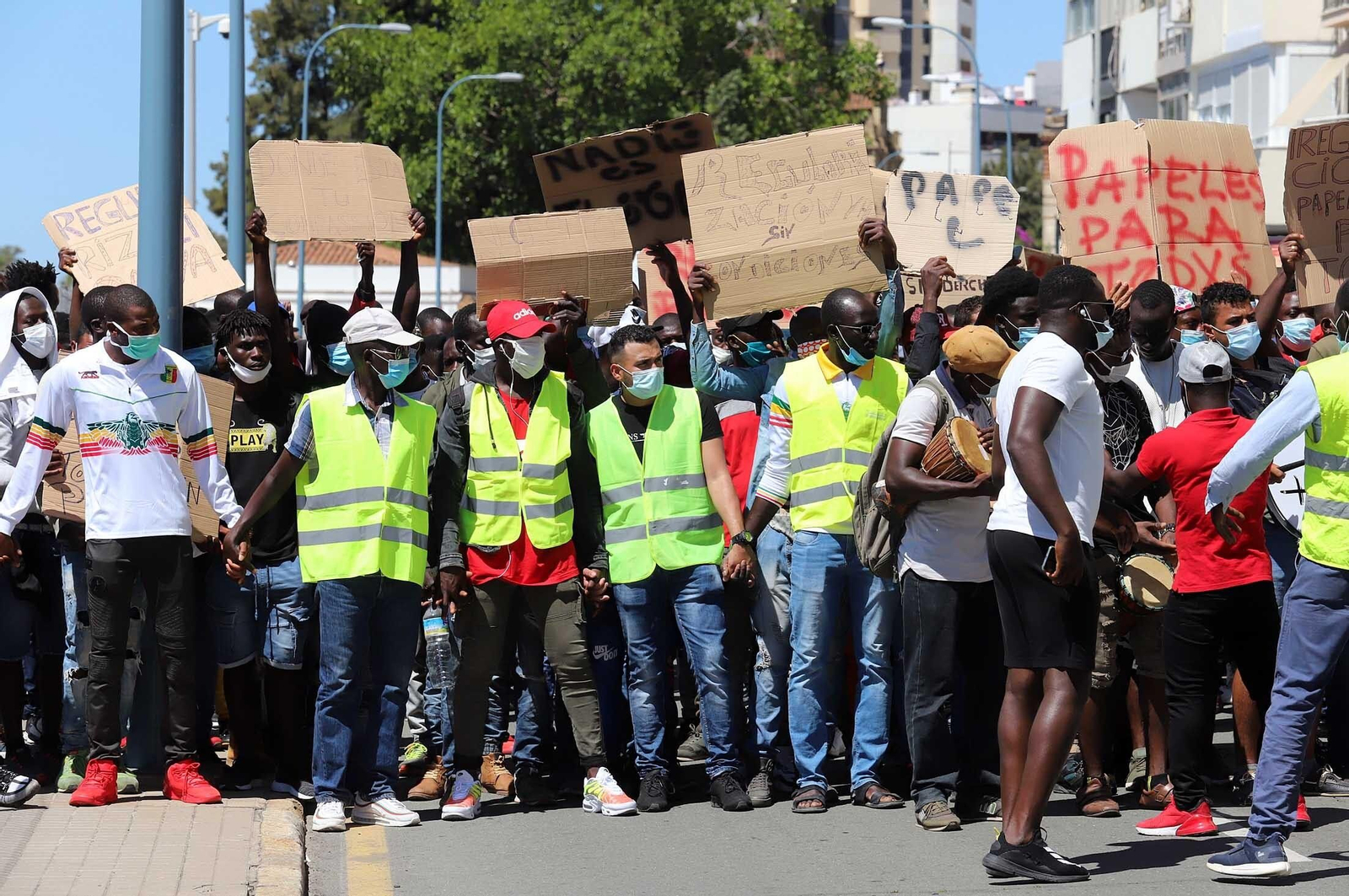 Imágenes de la manifestación por la regularización de inmigrantes