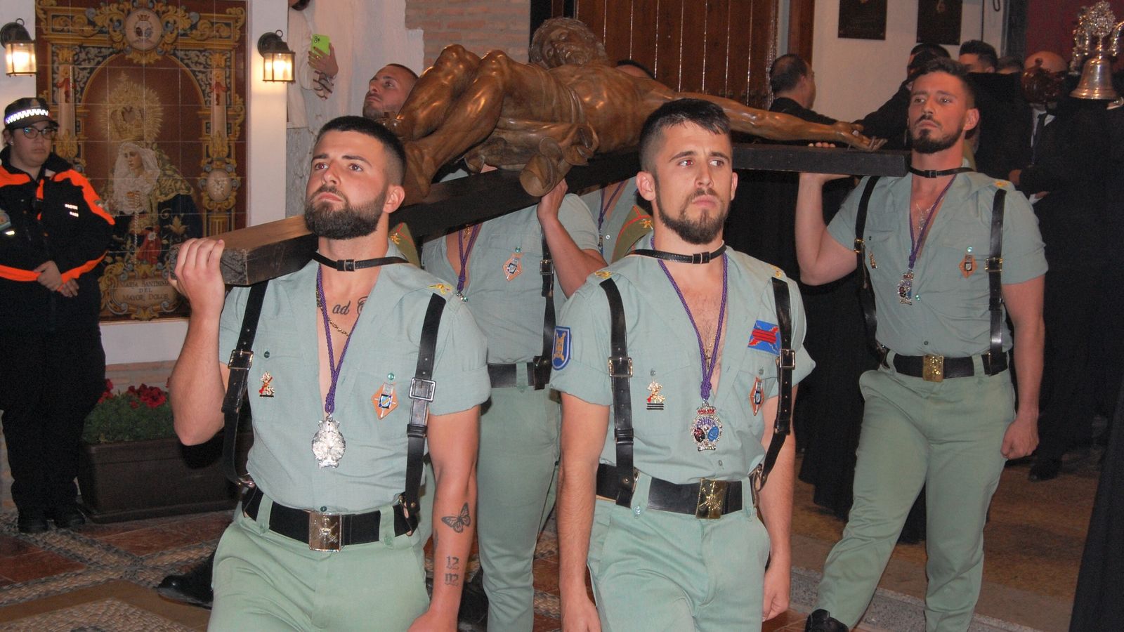 El Cristo de la Buena Muerte donado por Carmen Sevilla.