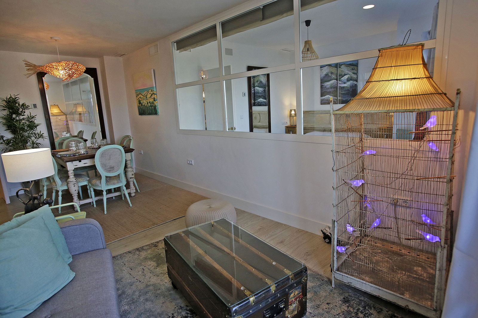 Imagen del salón comedor de la vivienda.