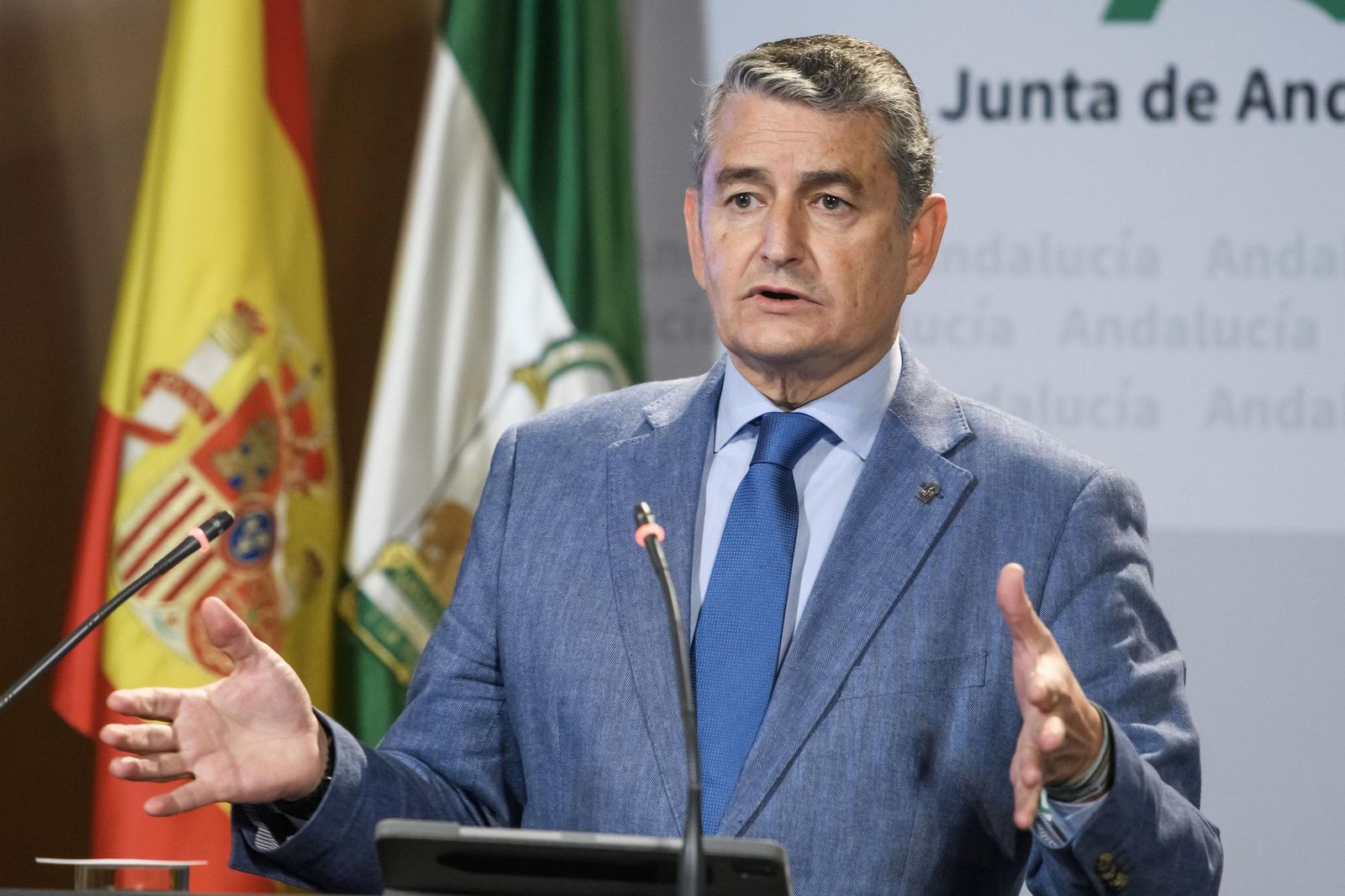 El consejero de la Presidencia, Antonio Sanz.