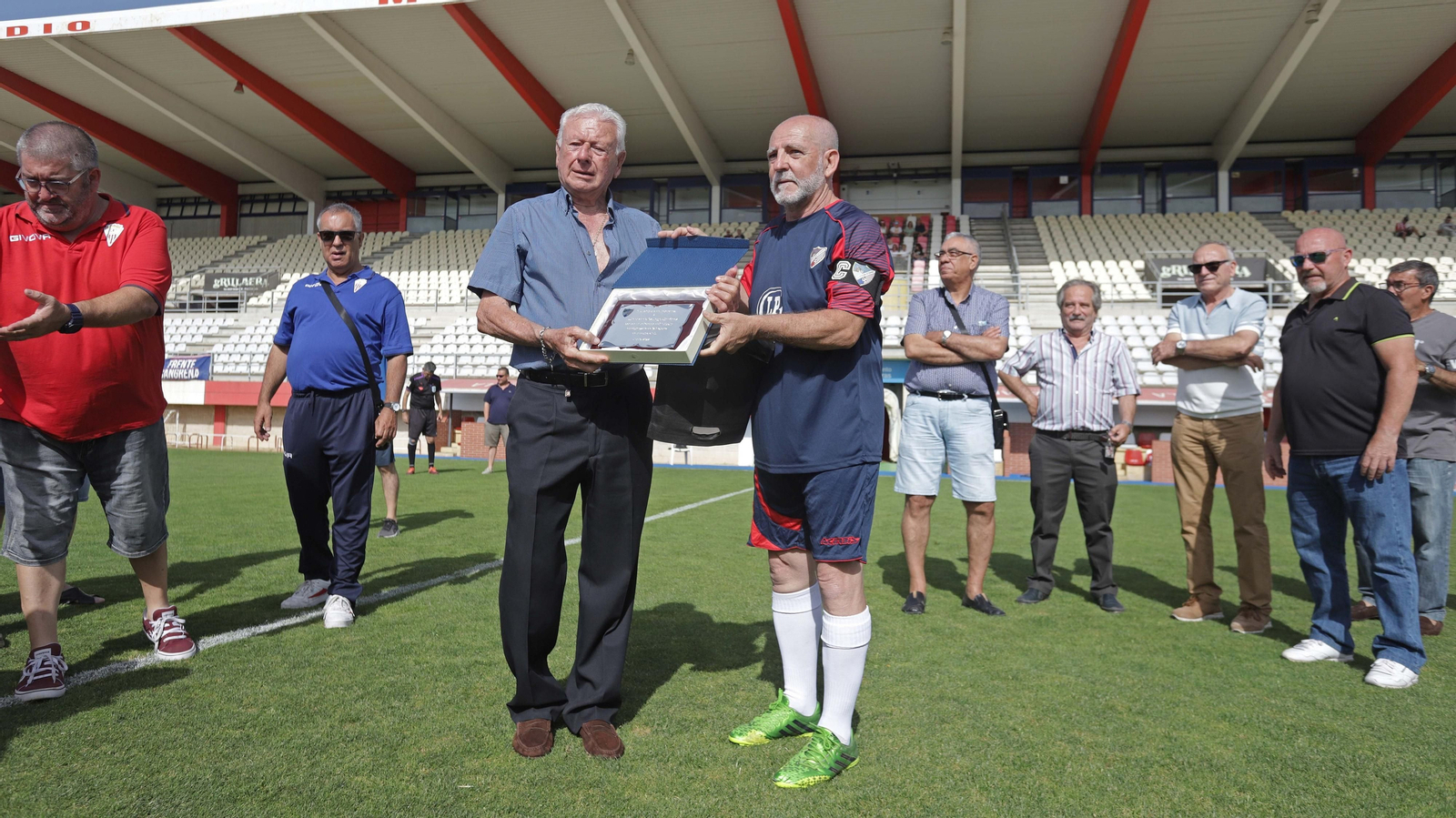Fotos del triangular de homenaje a Fernando Gallego de los Veteranos del Algeciras CF