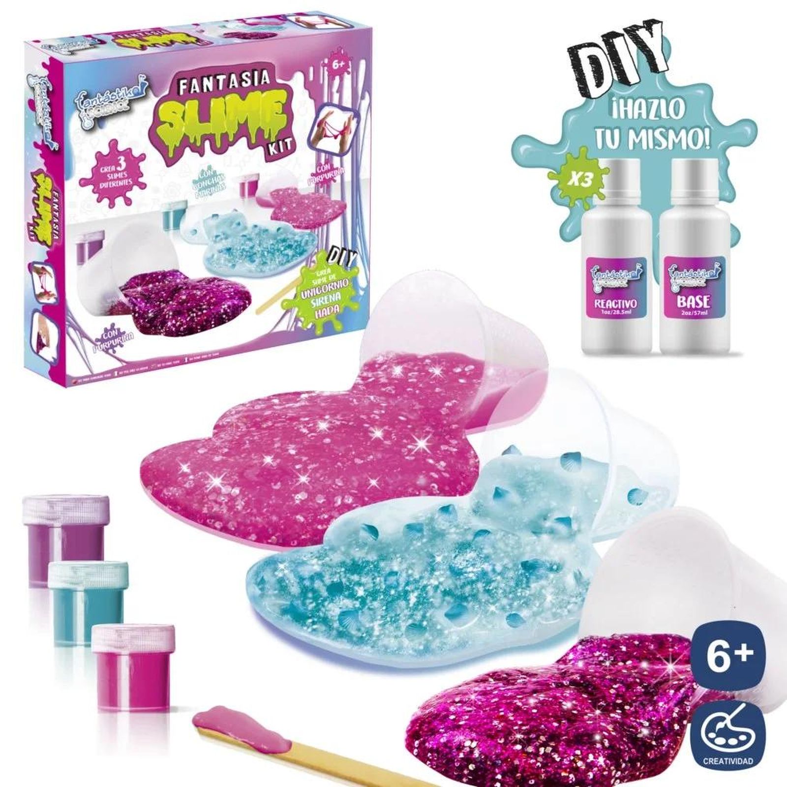 Slime Hazlo Tú Mismo Purpurina.