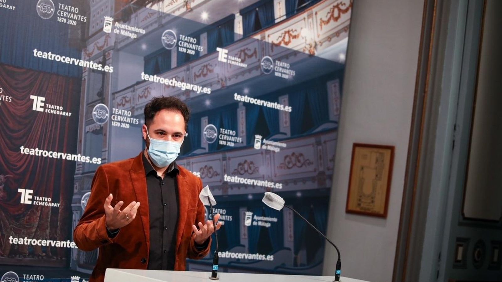 Jesús Reina, este miércoles, en la presentación de la nueva edición de Málaga Clásica.