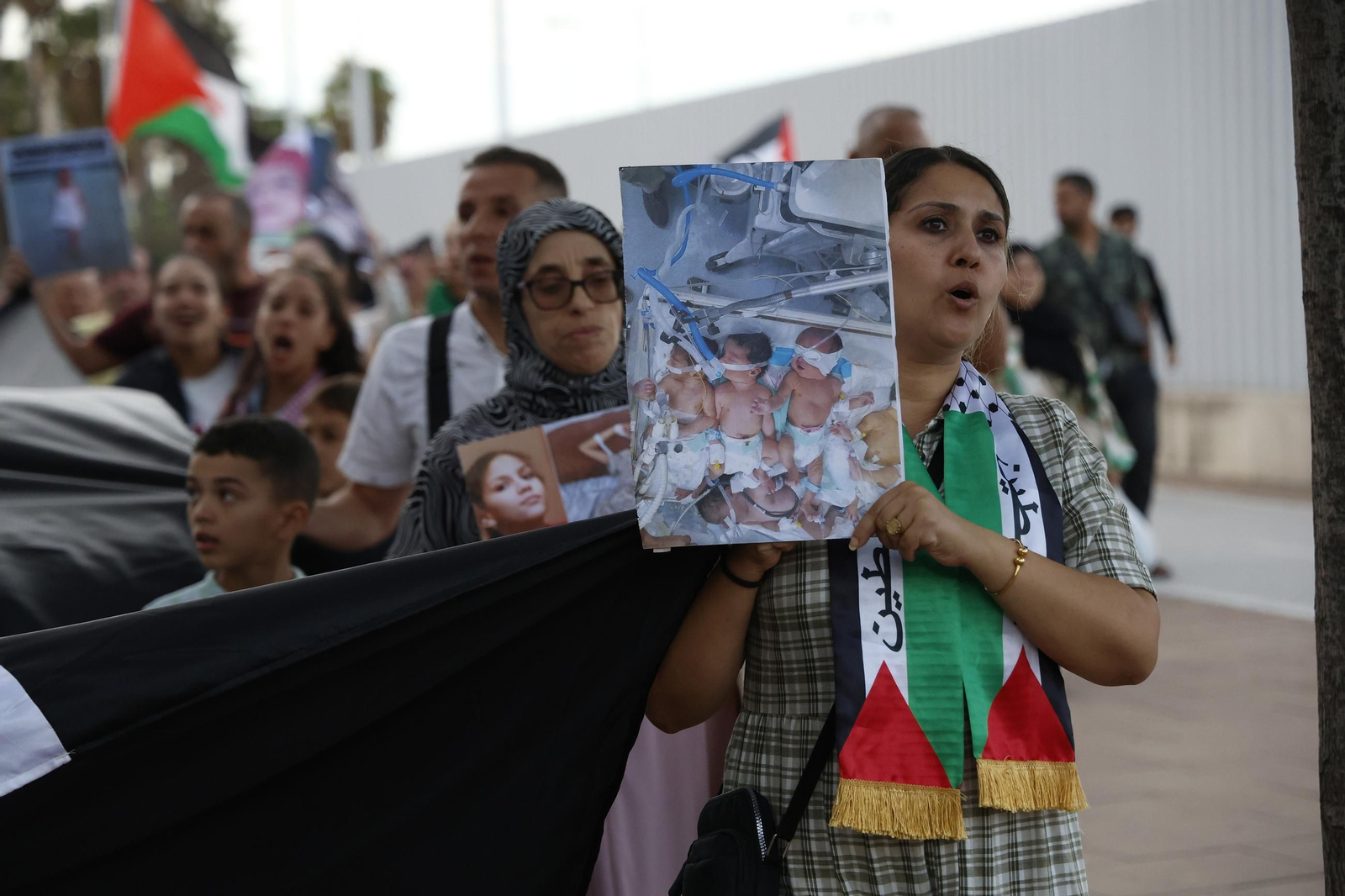 Las fotos de la marcha de apoyo a Palestina en Algeciras