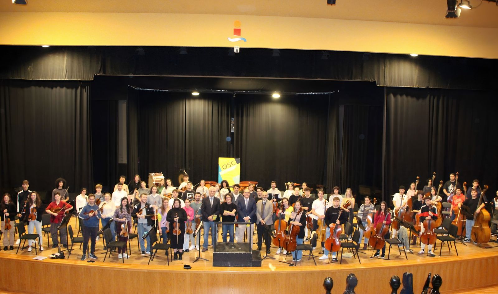 Un momento de la presentación de la temporada de la OSC esta mañana en Ingenieros
