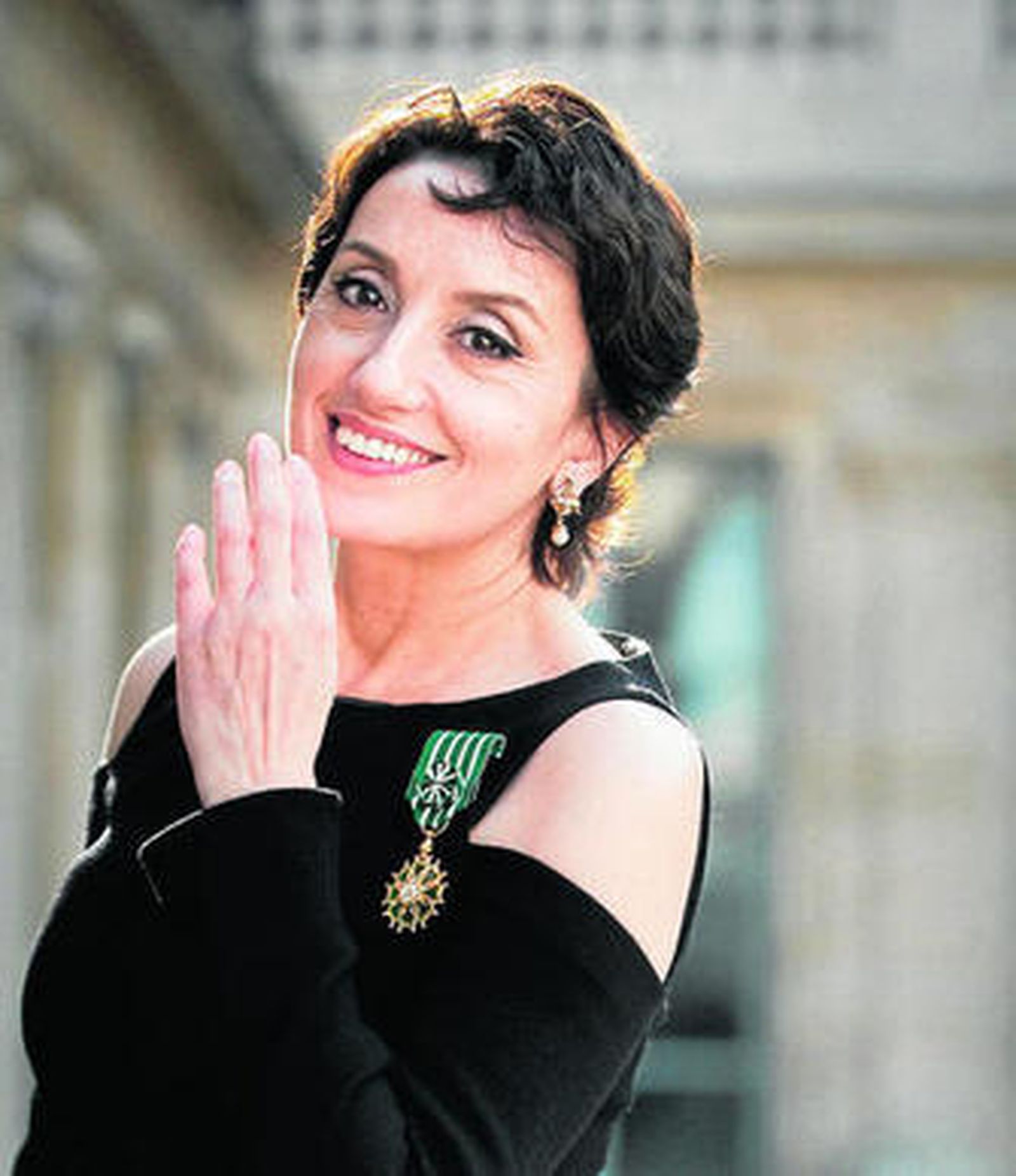 La Medalla de la Orden de las Artes y las Letras en Francia, uno de sus últimos premios.