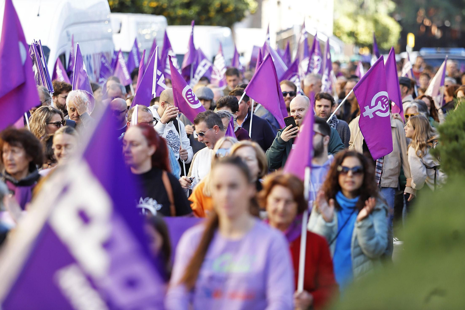 Imágenes de la manifestación del 25N contra la violencia hacia la mujer