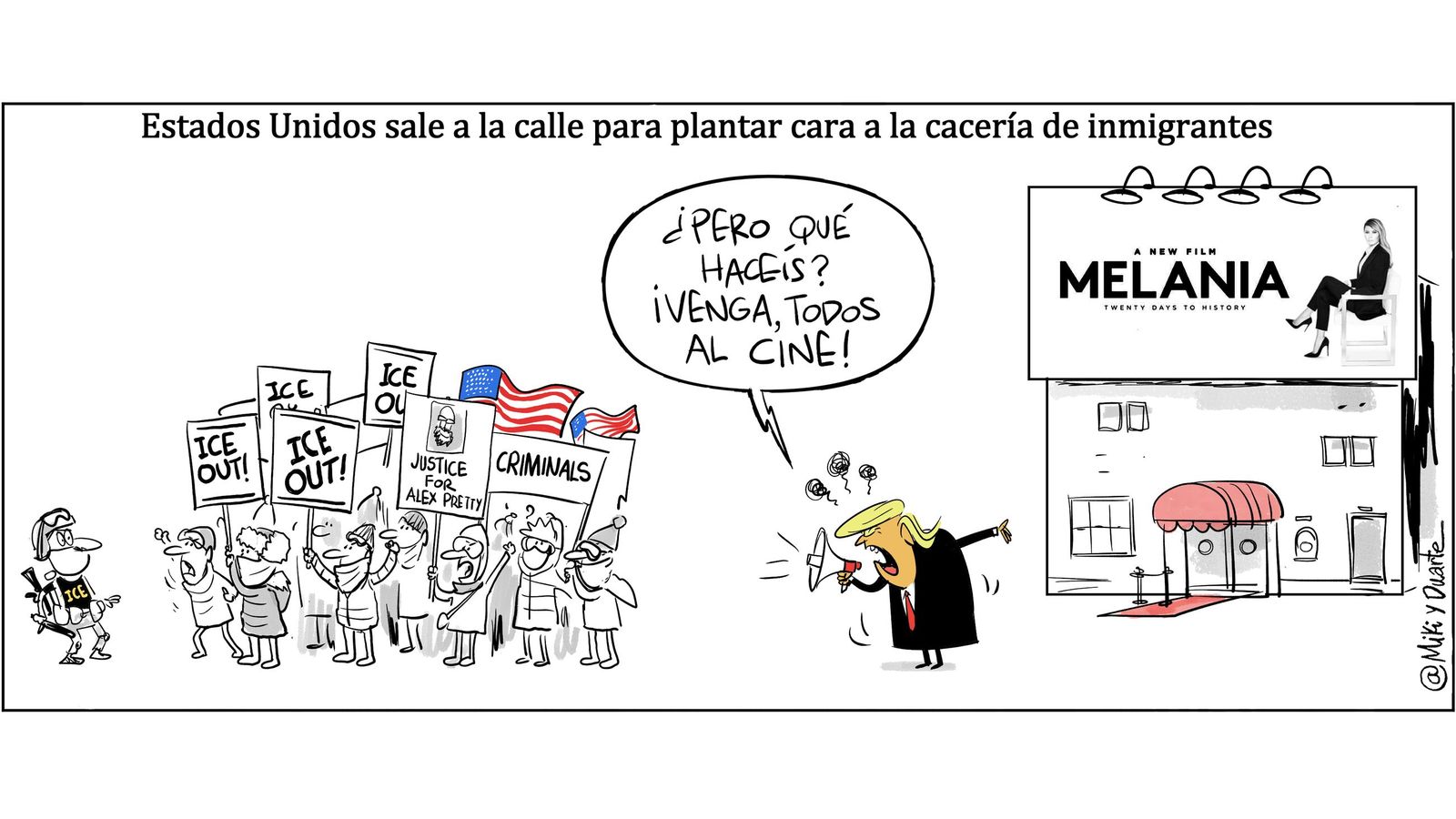 Trump y las protestas