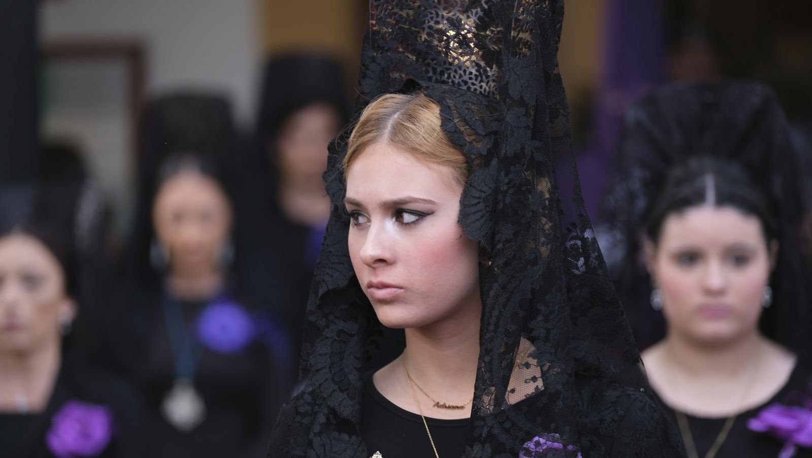 La procesión del Encuentro por las calles de Almería, en imágenes