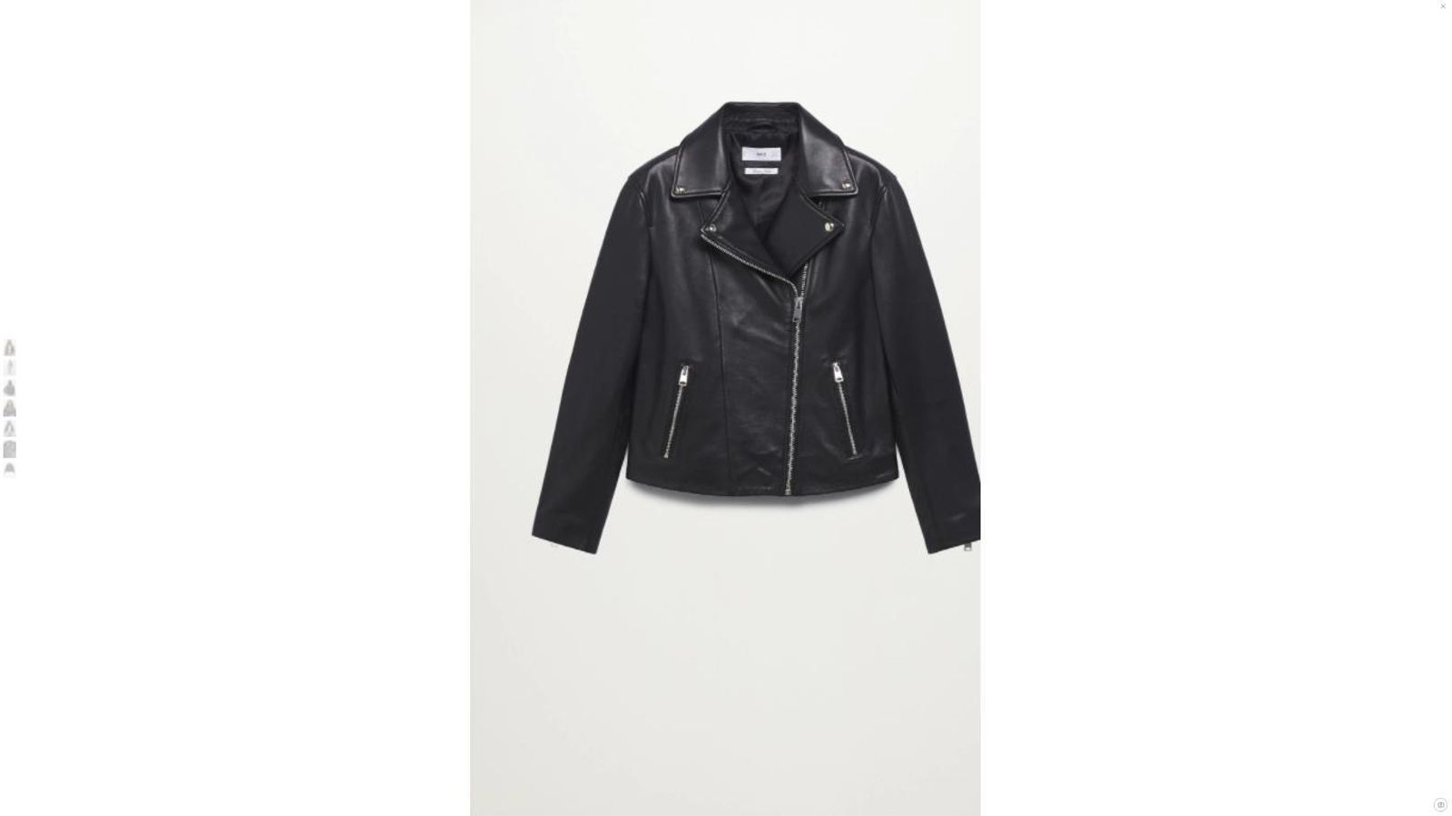 Biker de cuero de Mango. Biker de cuero de Mango.