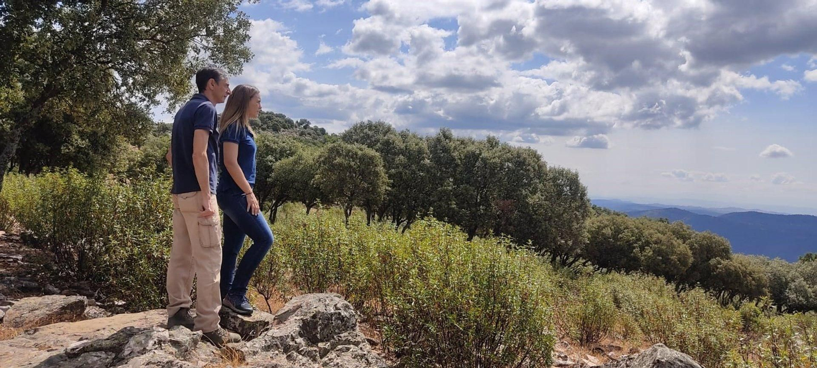 Visita de la delegada a la zona intervenida.