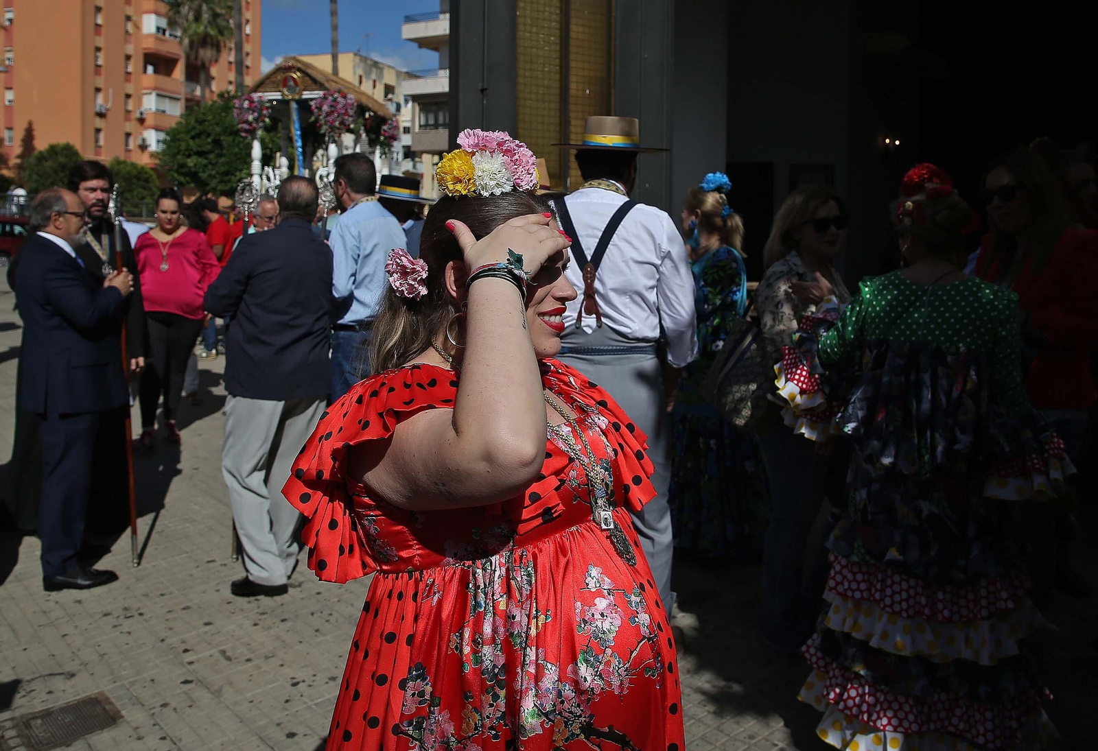 El comienzo de la peregrinación de la Hermandad del Rocío de Algeciras, en imágenes