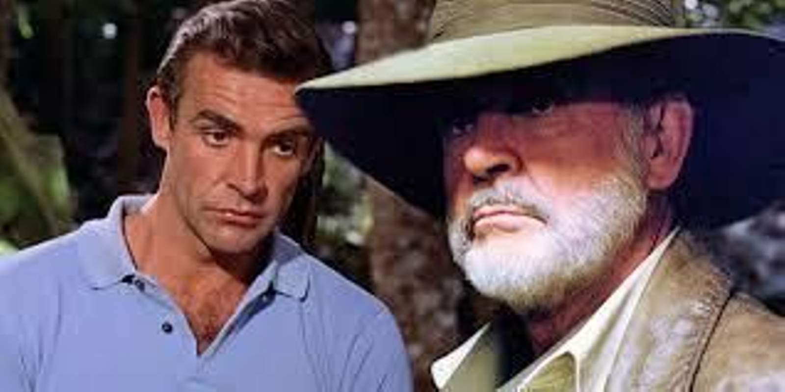 Sean Connery en la década de los 60 (i.) y a la dcha, como el padre de Indiana Jones en los 90.