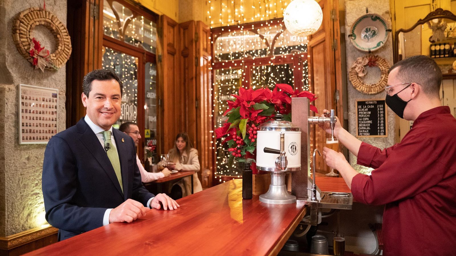 Moreno, en la Taberna Granados.
