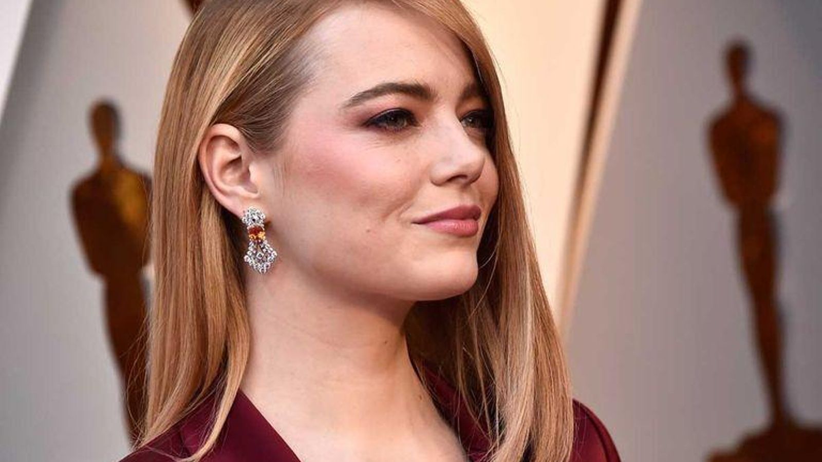 Emma Stone luce una media melena muy cuidada. Emma Stone luce una media melena muy cuidada.