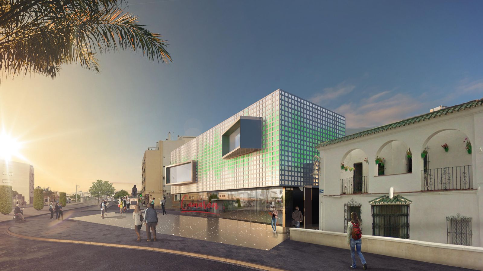 Recreación del exterior del Museo Camarón planteada por los servicios técnicos municipales.