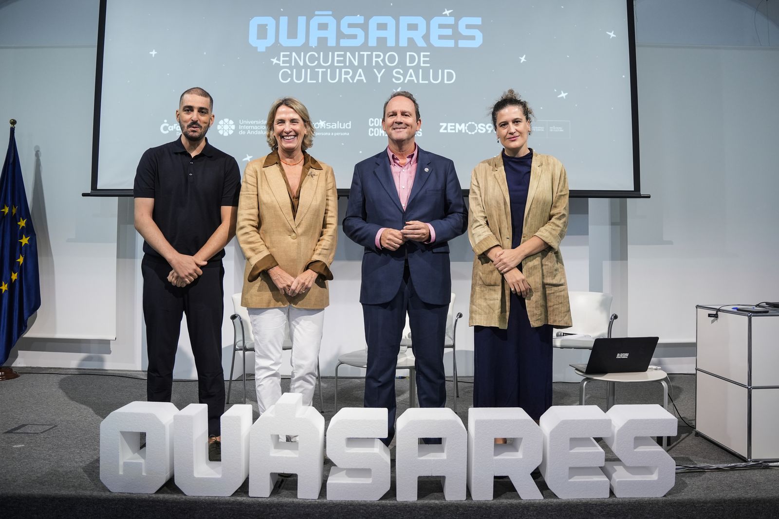 Presentación del encuentro 'Quásares: Cultura y Salud' en la sede de la UNIA.