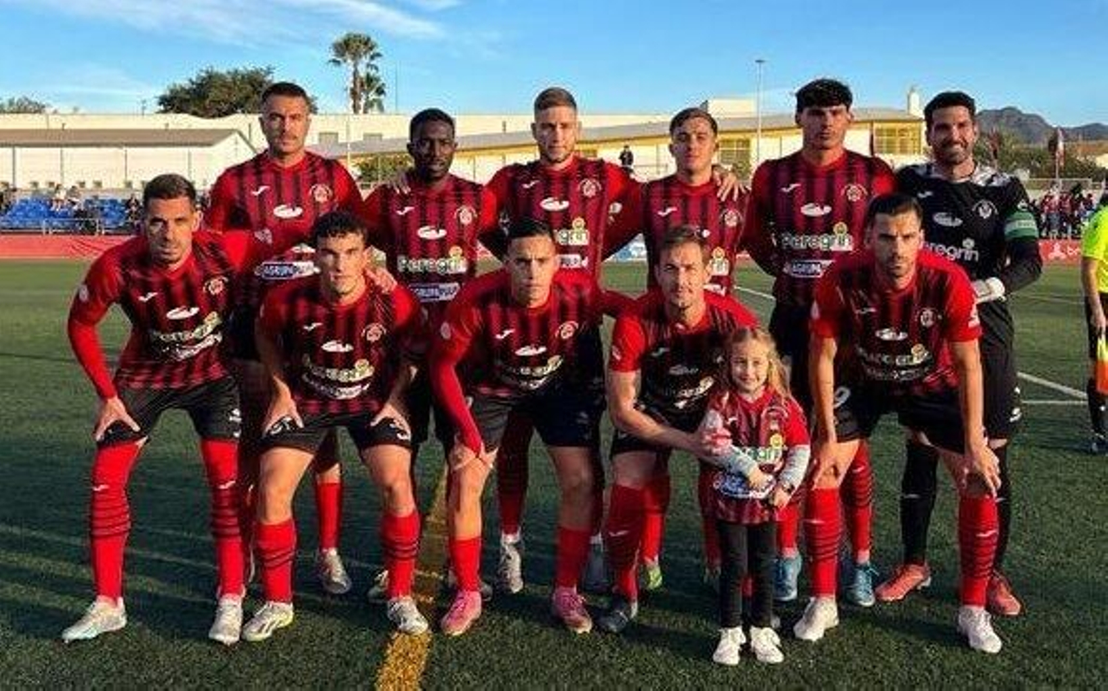 Once presentado por el conjunto rojinegro en su partido ante el Lorca Deportiva.