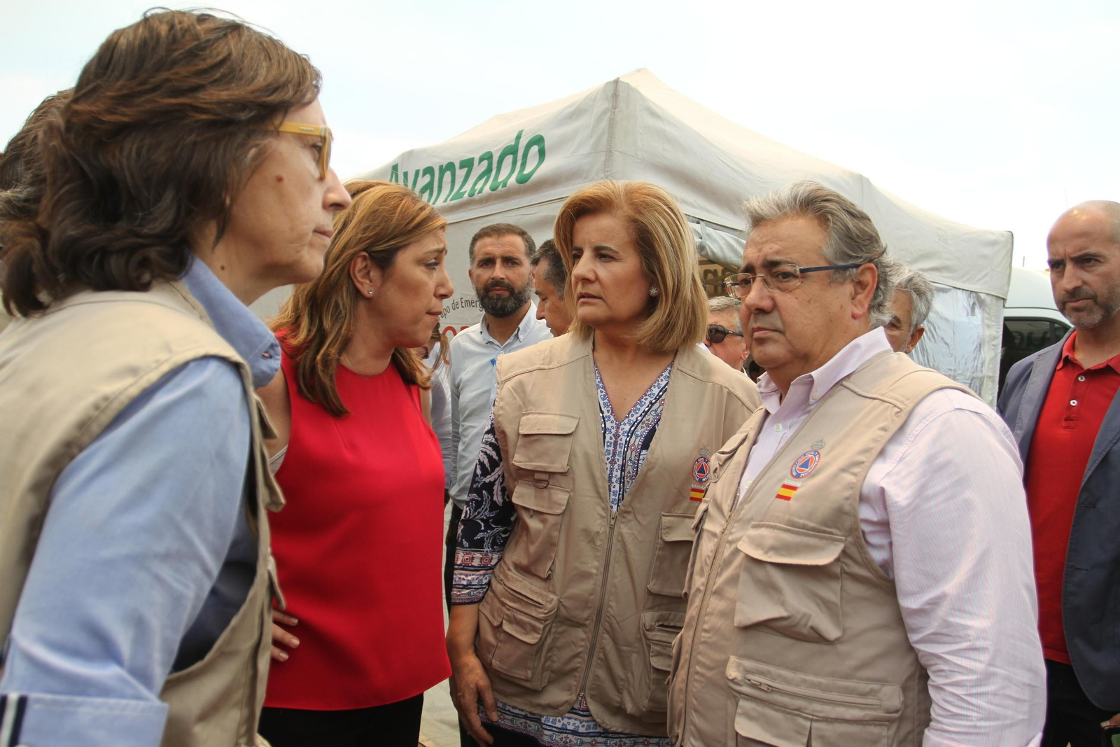 Las imágenes del incendio en Moguer y Mazagón