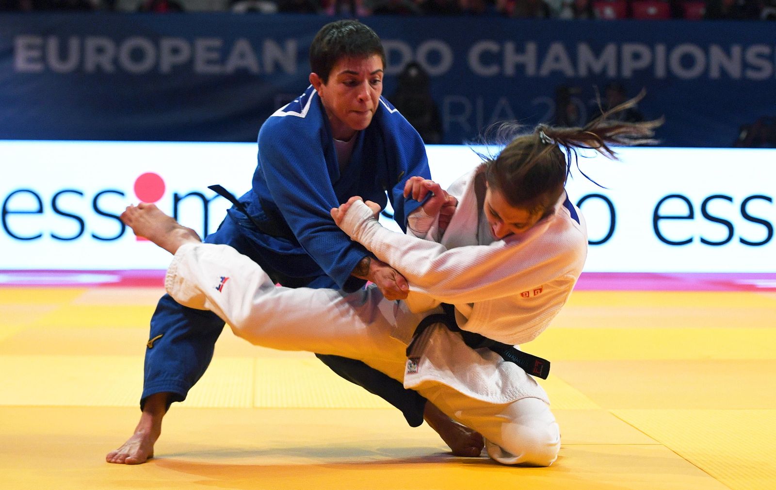 Julia Figueroa durante el Europeo de Bulgaria.